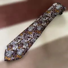 ダンヒル　ネクタイ　楽器柄