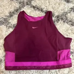 Nike Pro トレーニングトップ Mサイズ バーガンディ/ピンク