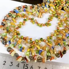 サービス品＊淡水カラーパール4本セットa2