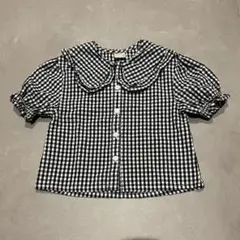 最終値下げ！ Petitmain プティマイン 半袖 シャツ ブラウス チェック