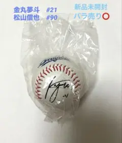 松山晋也　金丸夢斗　中日ドラゴンズ竜陣祭　コレクションレプリカサインボールガチャ