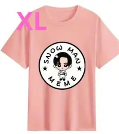 SnowMan 目黒蓮 めめ 半袖 Tシャツ ピンク XL 1点限り