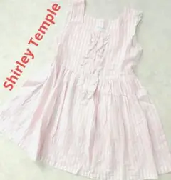 Shirley Temple　ワンピース　ノースリーブ　ストライプ　ガーリー