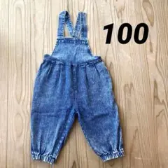 即日発送★バースデイ★デニムオーバーオール★100cm★女の子コーデ★可愛い