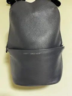 COLE HAAN レザー ネイビー　バックパック　※値下げ相談可