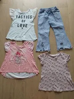 キッズ服 4点セット Tシャツ パンツ 120cm