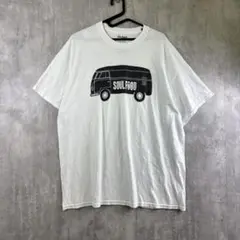 GILDANDryBlendSOUL FOODバン両面プリントTシャツ