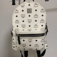 MCM リュック バックパック スタッズ ホワイト