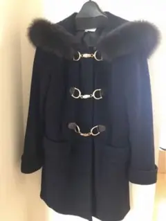 レッセパッセ ミドル丈ダッフルコート ネイビー