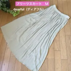 dearful（ディアフル）プリーツスカート　Ｍ ポリエステル100% 裏地あり