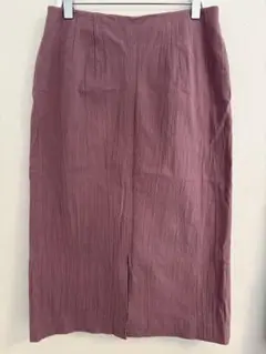 【美品】BEAMS HEART / パープル タイトスカート スリット入り/ M