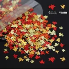 紅葉　オータム　もみじ　ネイルパーツ　ワンホン　水蜜桃　素材　レジン