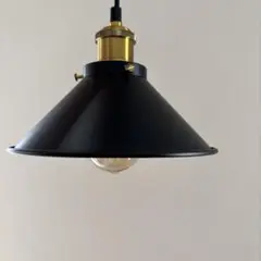黒の金属製ペンダントライト