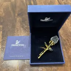 Swarovski クリスタルバラブローチ