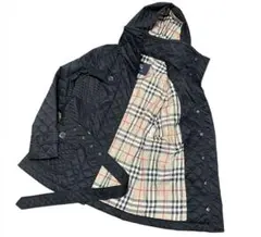 定番人気 BURBERRY LONDON ダウンコート キルティング 黒36