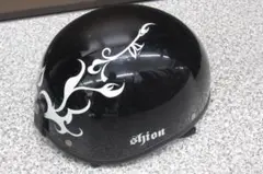 shion ジェットヘルメット ホワイト/赤茶色 紫苑 シオン】レディース ジェット ヘルメット（フリー