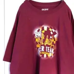ギルダン CMUチアグループ Tシャツ えんじ色 XL 古着