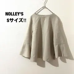 ノーリーズ タックフレアスリーブ トップス S ベージュ 綺麗め 上品