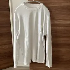美品！未使用品【AOKI】スーツ屋の仕立てたTシャツ ロンT ホワイト　メンズM