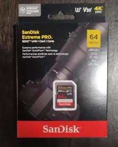 新品未開封 SanDisk Extreme PRO 64GB SDXCカード