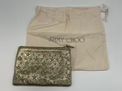 Jimmy Choo ポーチ ゴールド