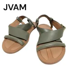 JVAM コンフォート フラット サンダル オリーブグリーン 楽ちん サイズ36