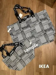 【廃盤品】IKEA キャリーバック フィスラ 2サイズ エコバッグ 2枚セット