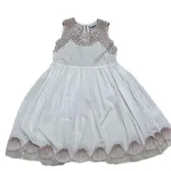STELLAMcCARTNEY KIDS シェル 貝殻 刺繍 ワンピース