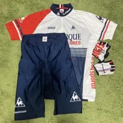 ルコック サイクルウェア 上下セット グローブ付き メンズ