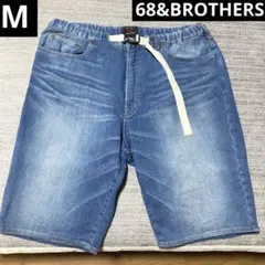 68&BROTHERS スウェット生地 デニムハーフパンツ M 美品