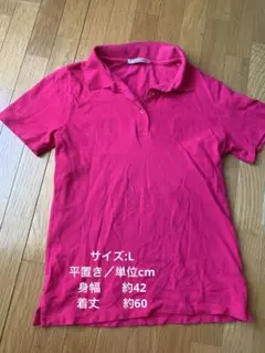 半袖ポロシャツ ピンク