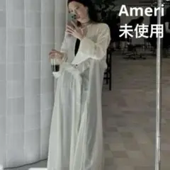 未使用★Ameri★SHEER CUT OFF LONG TOP★シアー★完売