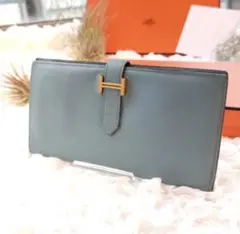 ✨超良品✨ 最高級 エルメス HERMES べアンスフレ 財布 長財布