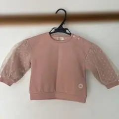 a poche biscuit ピンク トレーナー 90