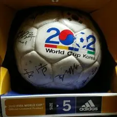 2002年　ワールドカップ　韓国代表サイン入りボール 2025年最新】2002年 ワールドカップ ボール サインの人気