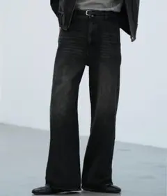 ウィムリドム CURVED FLARE DENIM SLACKS