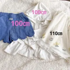 après les cours ホワイトパーカー、ショートパンツセット