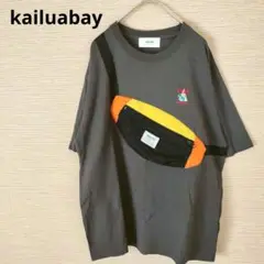 kailuabayリアルバッグTシャツショルダーバッグ　スミクロ　デザイン　L