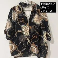 半袖柄シャツ Lサイズ レディース⭕️最終セール⭕️