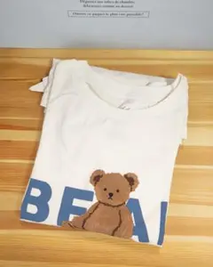 ジェラートピケ ベアワンポイントTシャツ