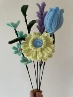 ハンドメイド モールフラワー 5本