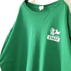 ワイルドキャンプ スタッフ サイ チーター Tシャツ XL グリーン 緑 古着