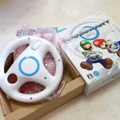 箱、説明書 付き*Wii マリオカート ハンドル コントローラー