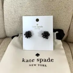 Katespade クリスタルブラック フラワーモチーフ