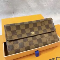 LOUIS VUITTON ルイヴィトン ダミエ エベヌ ポルトフォイユ サラ