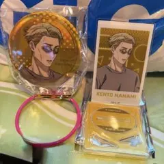 呪術廻戦【GiGO限定】オーロラ箔押し缶バッジ&アクリルカードスタンド 七海建人