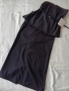 mysa×mir.. ビスチェ×ナロースカート ブラック　Ｍサイズ
