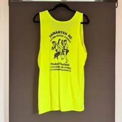 ムエタイ　タンクトップ　黄色　プーケット