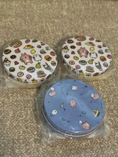 カナヘイの小動物 ゆるっとアミューズメント メモ帳入り缶ケース　3つセット