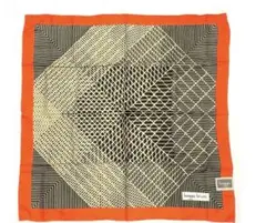 未使用　boggia bruno シルク100 スカーフ　75×75 ビンテージ